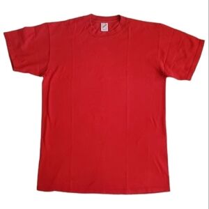 Vintage Jerzees 1980 Rare Red T-Shirt Unisex Size Large